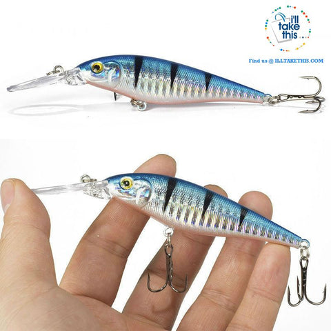Image of Fishing lures - JerkPro™ Jerkbait 6 Super Quality, 20 Varied Colors 4.33' - .37oz dual #6 Treble hook - I'LL TAKE THIS