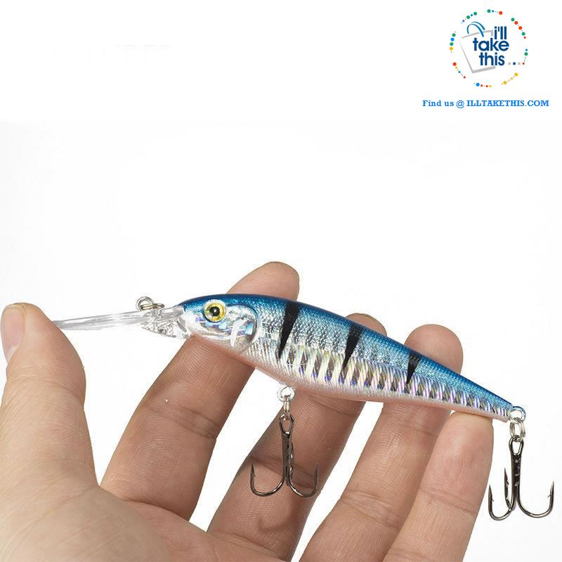 Fishing lures - JerkPro™ Jerkbait 6 Super Quality, 20 Varied Colors 4.33' - .37oz dual #6 Treble hook - I'LL TAKE THIS