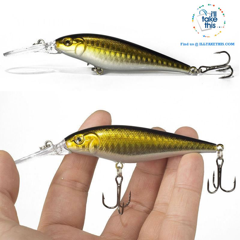 Fishing lures - JerkPro™ Jerkbait 6 Super Quality, 20 Varied Colors 4.33' - .37oz dual #6 Treble hook - I'LL TAKE THIS