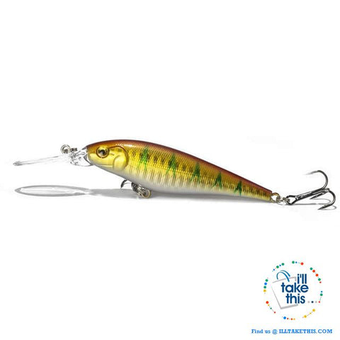 Image of Fishing lures - JerkPro™ Jerkbait 6 Super Quality, 20 Varied Colors 4.33' - .37oz dual #6 Treble hook - I'LL TAKE THIS