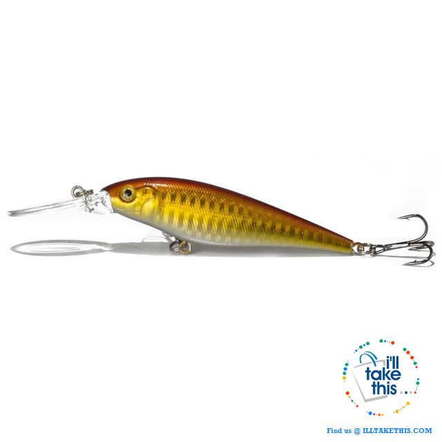 Fishing lures - JerkPro™ Jerkbait 6 Super Quality, 20 Varied Colors 4.33' - .37oz dual #6 Treble hook - I'LL TAKE THIS