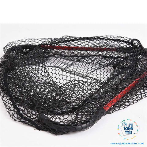 Image of Ultra-light Portable Aluminum Triangular Fishing Net with retractable handle - I'LL TAKE THIS