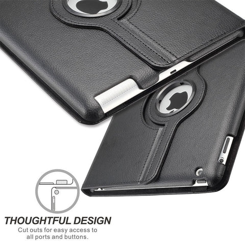Image of Apple iPad 360° Rotating Cases - 10 Colors suit iPad 2,3,4,5,7,8 - Mini, Air + Pro Tablets
