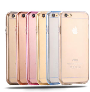 iPhone 7, 6s Cases Protect Transparent Silicone Flexible Soft full Body Protective Clear Cover