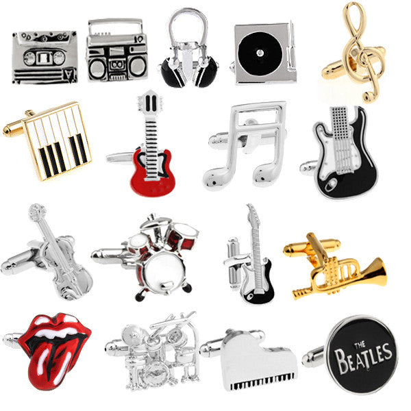 Men's Cufflinks Music Serice - Choose form Guitar, music, bass, violin + heaps more designs - I'LL TAKE THIS