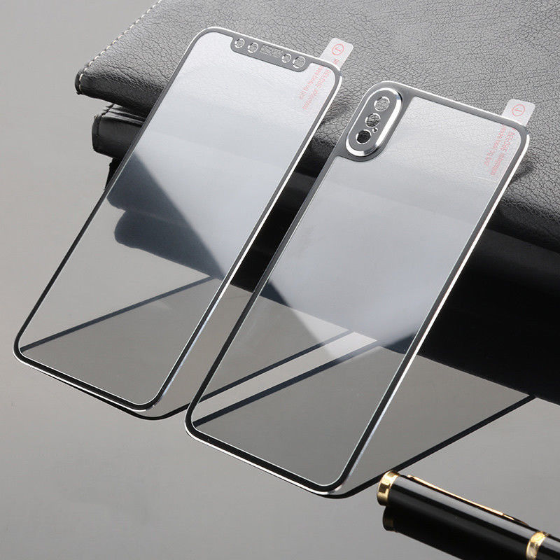 Premium Front and Back Screen Protector For iPhone X - Full Body Cover Toughened Tempered Glass