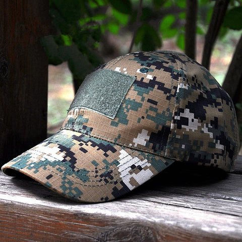 Image of Snapback Camouflage Tactical Hat, Army style Tactical Baseball Cap Unisex - I'LL TAKE THIS