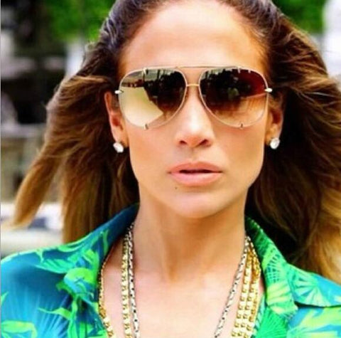 Image of Oversized Pilot Sunglasses UV400 Unisex Fashion,  Retro Designer Big Frame Sun Glasses - 6 Colors - I'LL TAKE THIS