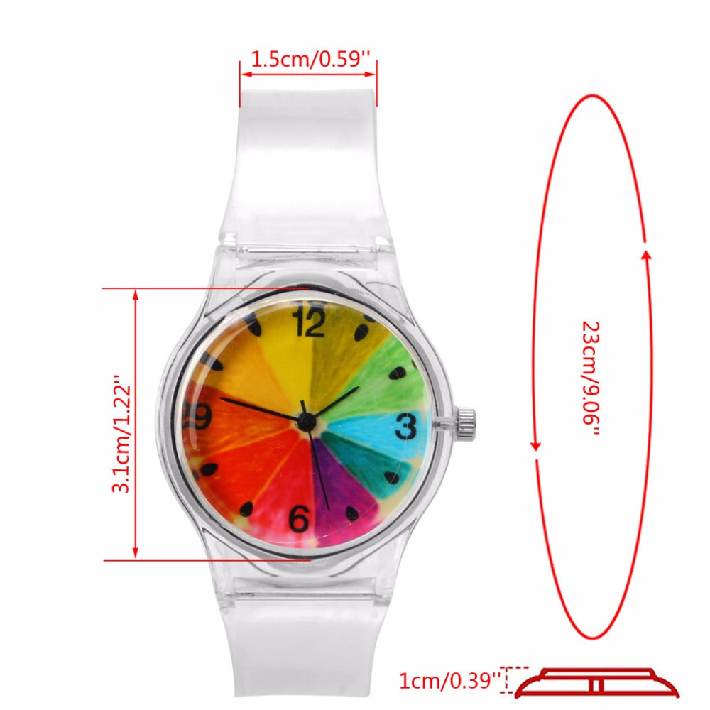 Novelty Watches Cartoon 13 Styles in a Sport Watch with Transparent Plastic Band for Boy or Girl - I'LL TAKE THIS