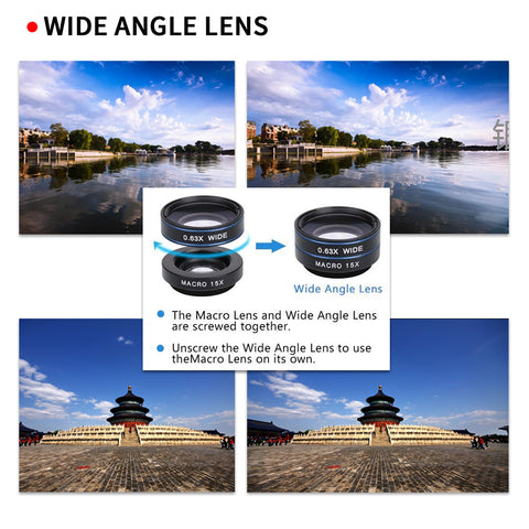 Image of Smartphone 12X Zoom Telescope + 3 in 1 - Fisheye Wide Angel Macro Lens in Kit form - I'LL TAKE THIS