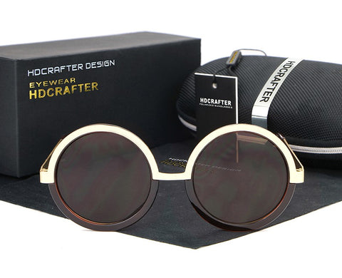 Image of Gothic Steampunk Mens Sunglasses Coating Mirrored Sunglasses Round Circle Sun glasses Retro Vintage - I'LL TAKE THIS