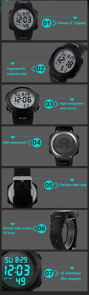 Men's Digital LED Sports Watch, Water Resistant to 50m (150ft) - I'LL TAKE THIS