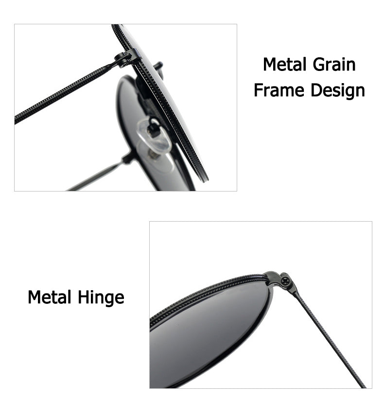 Vintage Classic 3447 Round Metal Style Polarized Sunglasses Unisex Vintage Retro Sunglasses - I'LL TAKE THIS
