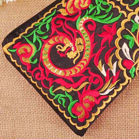 Image of Handmade Boho Chic Clutch Handbag/Purse Women Retro Boho Ethnic Embroidered Wristlet Clutch Bag - I'LL TAKE THIS