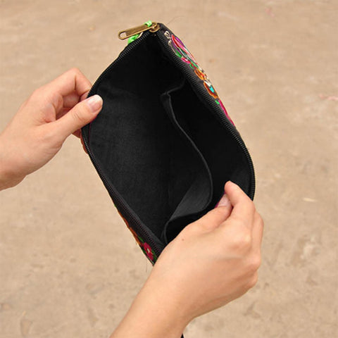 Image of Handmade Boho Chic Clutch Handbag/Purse Women Retro Boho Ethnic Embroidered Wristlet Clutch Bag - I'LL TAKE THIS