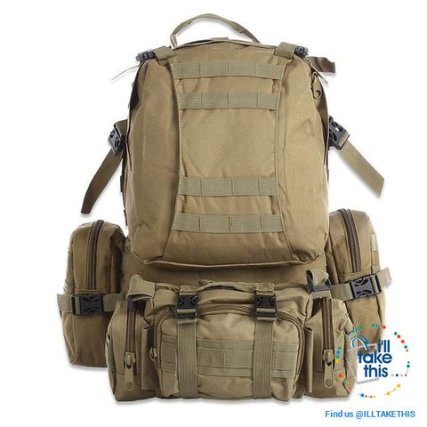 Image of Tactical Camouflage Backpack HUGE 50L Outdoor Sport, Climbing, Hiking, Camping, Travel Sports Bag - I'LL TAKE THIS