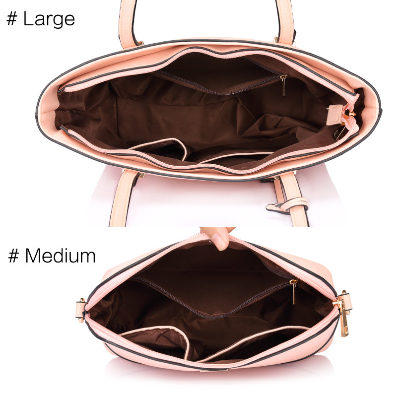 Women’s Handbag 3 Set Collection, Leather-look Large capacity tote, Crossbody bag + Small purse - I'LL TAKE THIS
