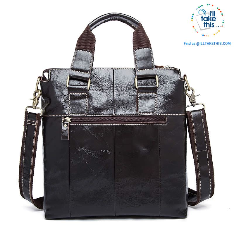 Large Mens Genuine Leather shoulder/Manbag, Ideal male fashion in a Crossbody Bag 4 Colors - I'LL TAKE THIS