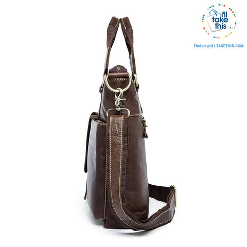 Image of Large Mens Genuine Leather shoulder/Manbag, Ideal male fashion in a Crossbody Bag 4 Colors - I'LL TAKE THIS