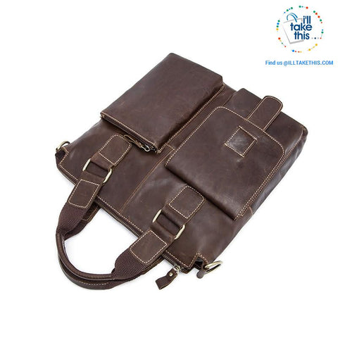 Image of Large Mens Genuine Leather shoulder/Manbag, Ideal male fashion in a Crossbody Bag 4 Colors - I'LL TAKE THIS