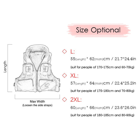 Image of Fishing Vests Suit Fly, Boat or Rock Fishing built-in buoyancy ideal Safety Jacket for All fishermen - I'LL TAKE THIS