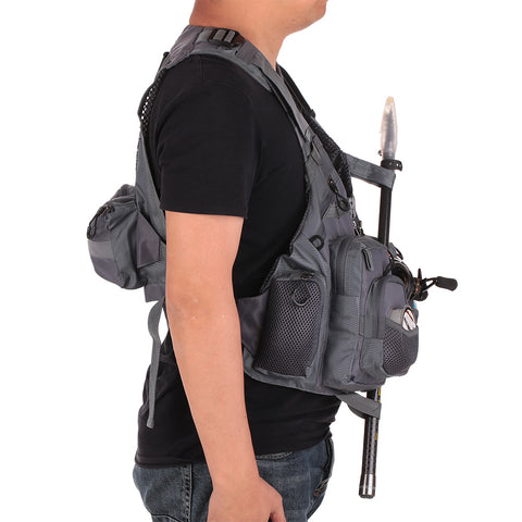 Image of Fishing Vest and/or Life Jacket Ideal for ROCK, Boat or Rapids Fishing with Flotation inbuilt - I'LL TAKE THIS