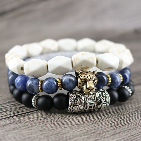 Image of Men's 3 Piece Lord Blessing Bracelets are made for your Wealth, Good Fortune and Prosperity - I'LL TAKE THIS