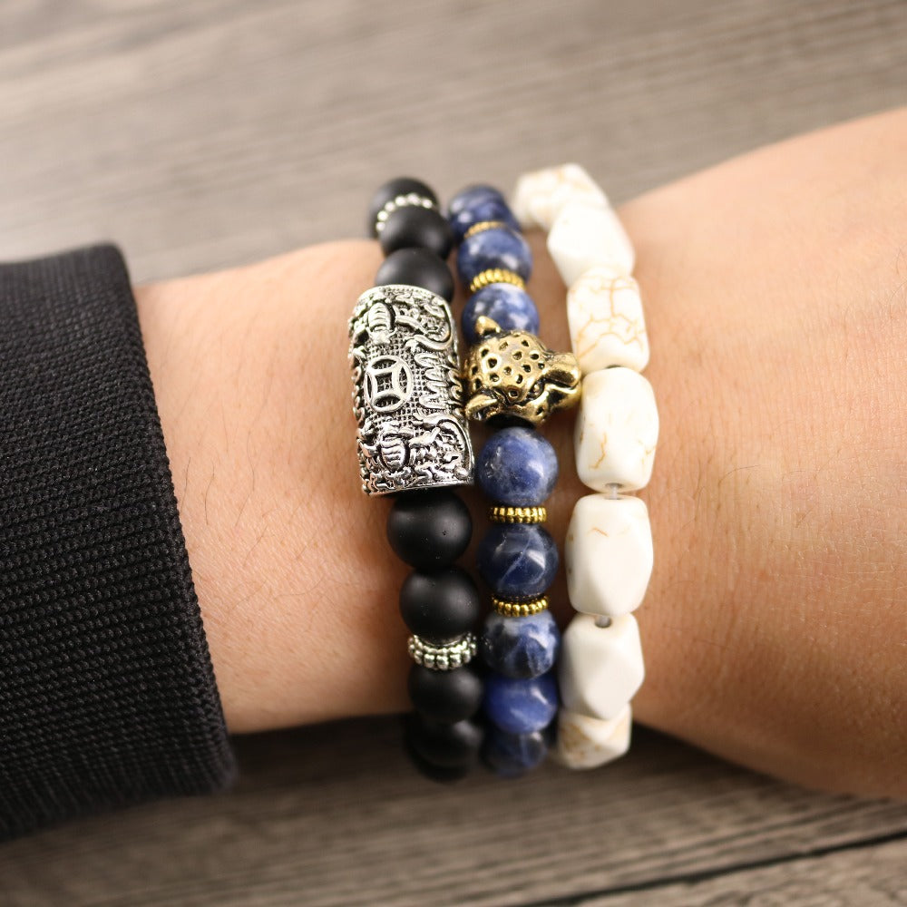 Men's 3 Piece Lord Blessing Bracelets are made for your Wealth, Good Fortune and Prosperity - I'LL TAKE THIS