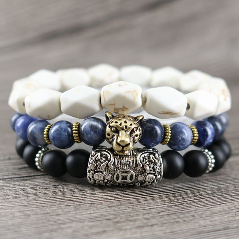 Image of Men's 3 Piece Lord Blessing Bracelets are made for your Wealth, Good Fortune and Prosperity - I'LL TAKE THIS