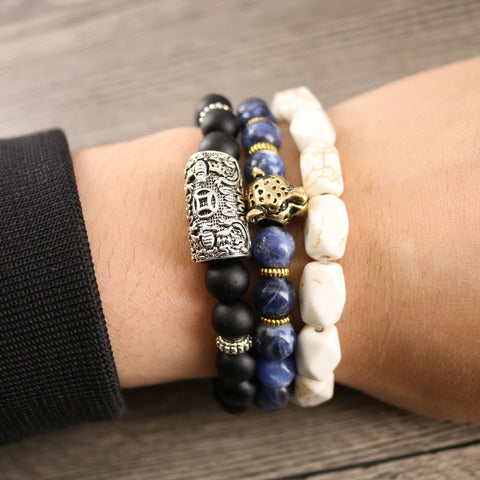 Image of Men's 3 Piece Lord Blessing Bracelets are made for your Wealth, Good Fortune and Prosperity - I'LL TAKE THIS