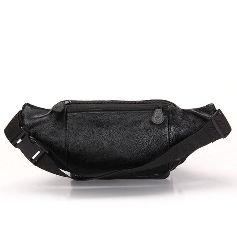 Image of Bum Bag for Men & Women in Leather Oil Wax for Travel, Riding, Hip Bum Belt Pouch - I'LL TAKE THIS