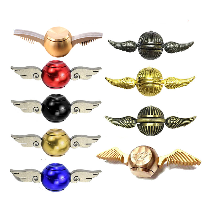 Cupid Fidget Spinner Gold Finger - Metal Brass Fidget Spinner Blue Metal Hand Spinner Stress fidget Classic Toys - I'LL TAKE THIS
