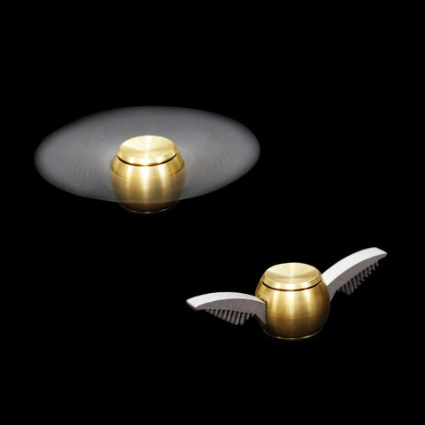 Image of Cupid Fidget Spinner Gold Finger - Metal Brass Fidget Spinner Blue Metal Hand Spinner Stress fidget Classic Toys - I'LL TAKE THIS