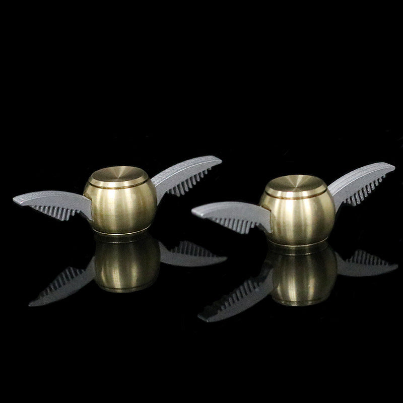 Cupid Fidget Spinner Gold Finger - Metal Brass Fidget Spinner Blue Metal Hand Spinner Stress fidget Classic Toys - I'LL TAKE THIS