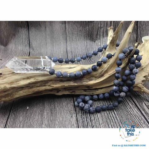 Image of Natural quartz Double point Crystal Pendant - 30 or 40 Inches Long Necklace - I'LL TAKE THIS