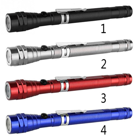 Image of Telescopic Flexible Magnetic LED Flashlight - Outdoor Camping Tactical Flash Light Torch Spotlight 3x LED - I'LL TAKE THIS