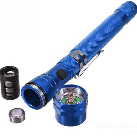 Image of Telescopic Flexible Magnetic LED Flashlight - Outdoor Camping Tactical Flash Light Torch Spotlight 3x LED - I'LL TAKE THIS