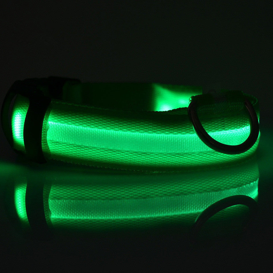 LED Light-up Dog Collars - LED Light Night Safety Light-up Flash Glowing in Dark LED Dog Collars - I'LL TAKE THIS