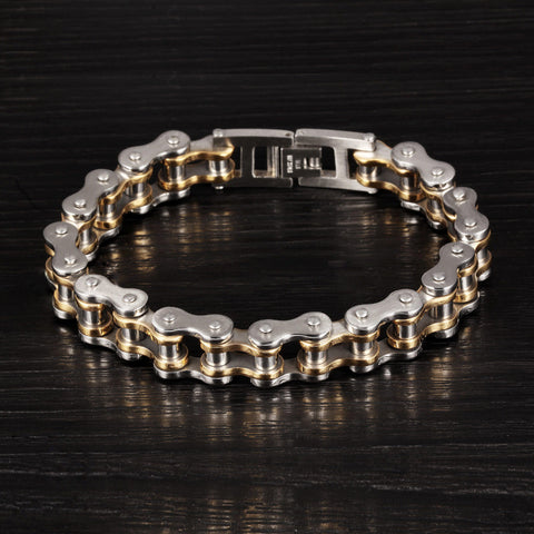 Image of Biker Chain Link Bracelet 316L Stainless Steel Mens Bracelet Jewelry - I'LL TAKE THIS