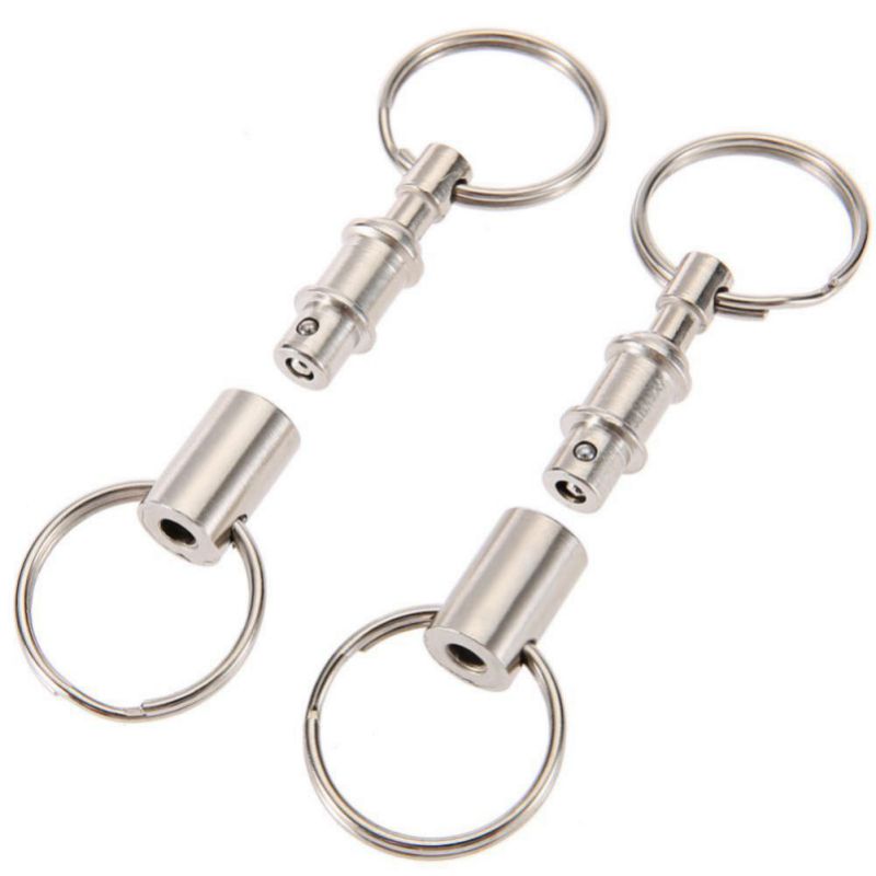 Dual keyring binder with a swivel center that pulls apart for easy key separation, 2 units - I'LL TAKE THIS