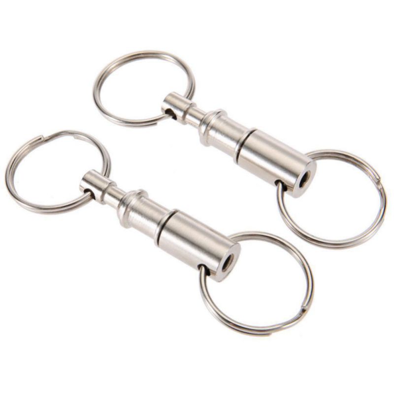 Dual keyring binder with a swivel center that pulls apart for easy key separation, 2 units - I'LL TAKE THIS