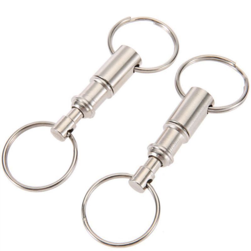 Dual keyring binder with a swivel center that pulls apart for easy key separation, 2 units - I'LL TAKE THIS
