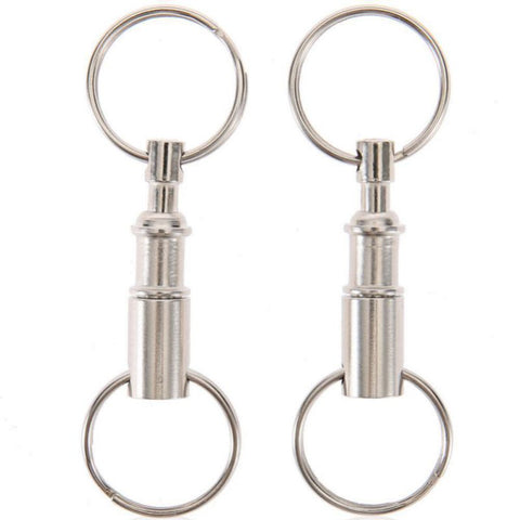 Image of Dual keyring binder with a swivel center that pulls apart for easy key separation, 2 units - I'LL TAKE THIS
