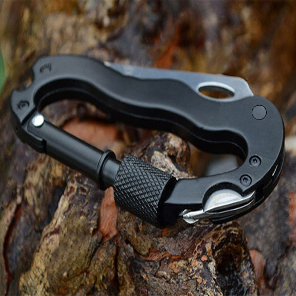 Aluminum Climbing Carabiner Multi Tool Outdoor Multi-function EDC Tool 5 in 1 with Screwdriver - I'LL TAKE THIS