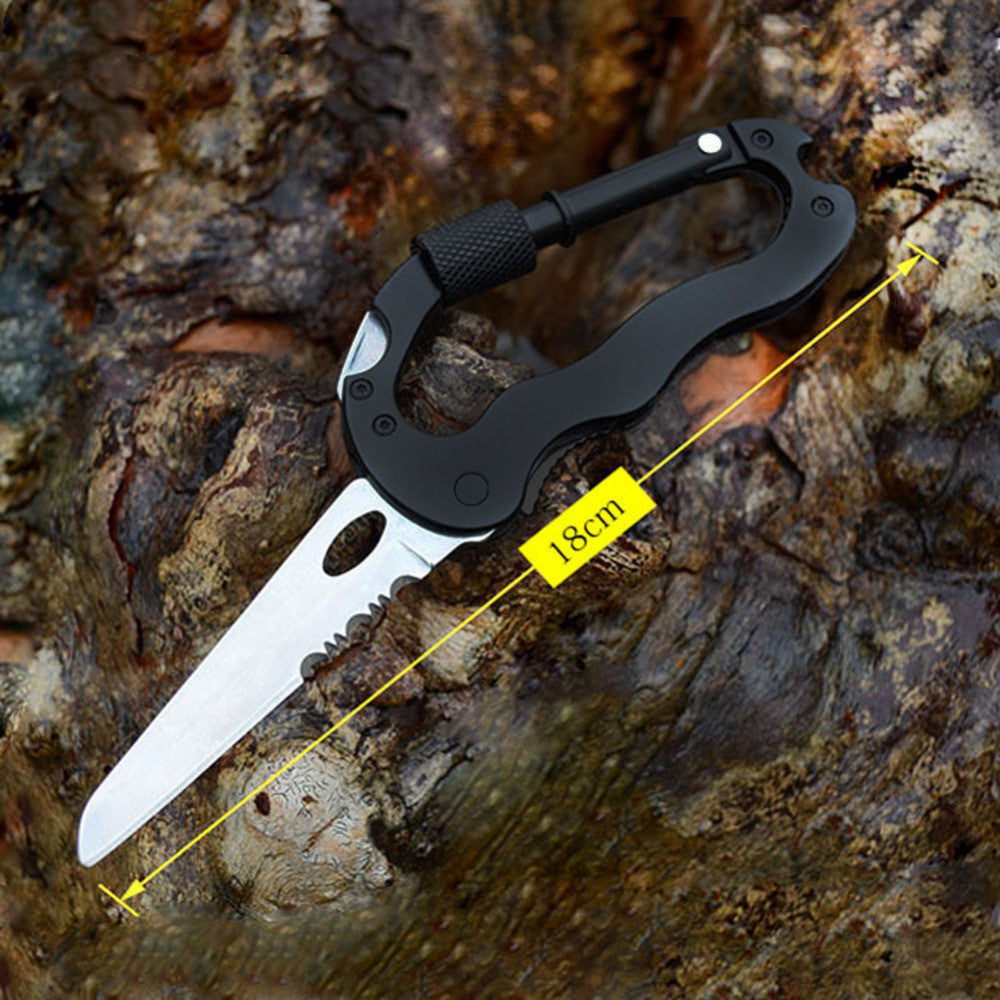 Aluminum Climbing Carabiner Multi Tool Outdoor Multi-function EDC Tool 5 in 1 with Screwdriver - I'LL TAKE THIS
