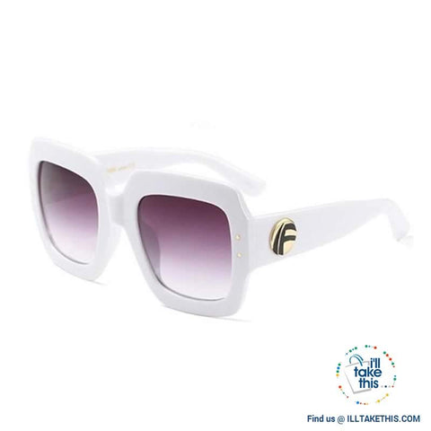 Image of 💝 Oversized SQUARE Designer Style Polarized Sunglasses Vintage Shades in 7 color options - I'LL TAKE THIS