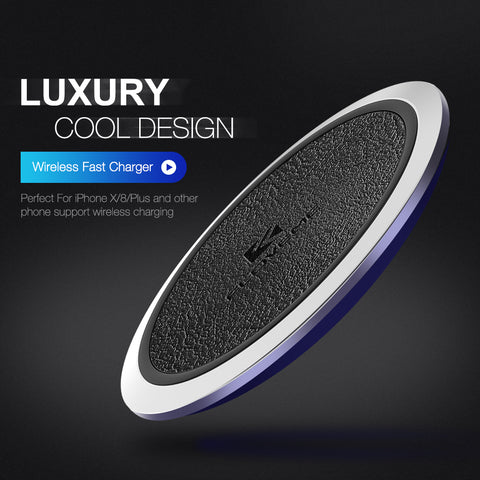Image of Wireless Charger 10W, Original LED Qi Wireless Charger For Samsung Galaxy S8 S8 Plus Note 8 For iPhone X 10 8 CE FCC - I'LL TAKE THIS
