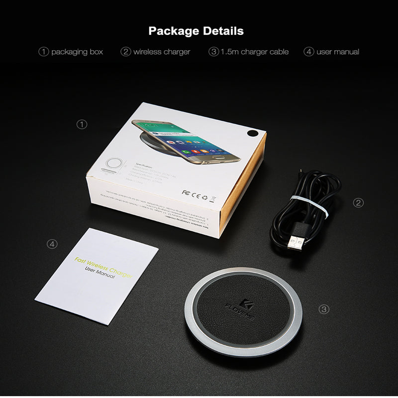 Wireless Charger 10W, Original LED Qi Wireless Charger For Samsung Galaxy S8 S8 Plus Note 8 For iPhone X 10 8 CE FCC - I'LL TAKE THIS