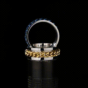 Image of Men's rotation Rings 100% Stainless Steel ideal gift for any occasion