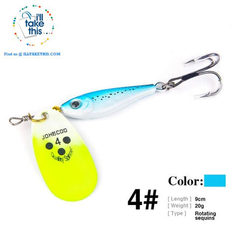 Image of Fishing Lures - JerkBaitPro™ Spinner, Classic Super bright colorful Spoon VIB-Sequin hard lures - I'LL TAKE THIS